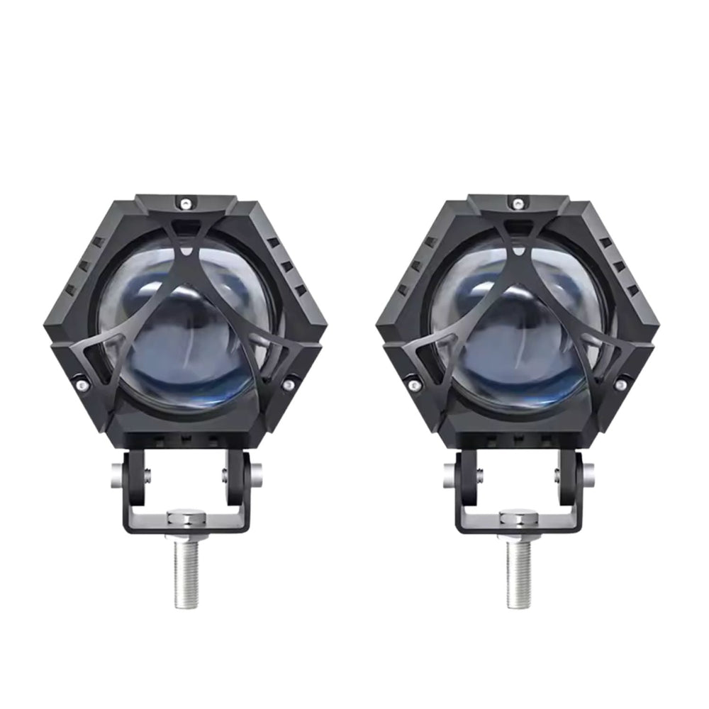 Par de faros exploradores LED off road de alto rendimiento con batería recargable USB-C