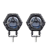 Par de faros exploradores LED off road de alto rendimiento con batería recargable USB-C — imagen 1 de 4