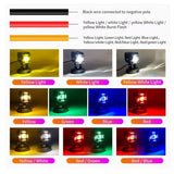 Exploradoras LED de alta potencia para motocicleta con iluminación multicolor y modo estrobo — imagen 4 de 6