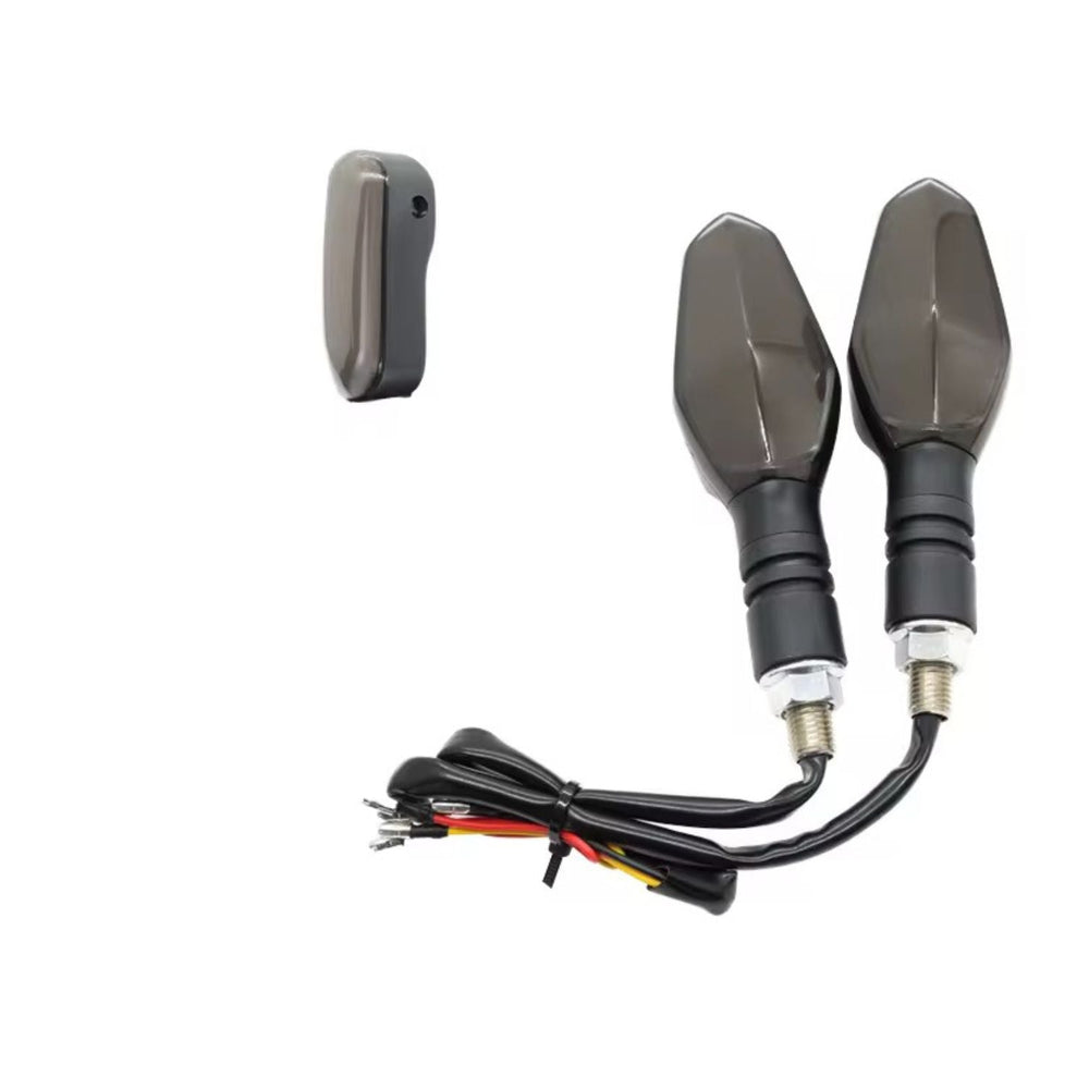 Intermitente LED dinámico secuencial de 16 cm para moto naked, luz diurna tipo flecha