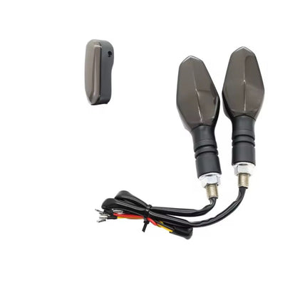 Intermitente LED dinámico secuencial de 16 cm para moto naked, luz diurna tipo flecha