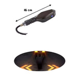 Intermitente LED dinámico secuencial de 16 cm para moto naked, luz diurna tipo flecha — imagen 5 de 5