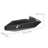 Protector de escape estilo fibra de carbono universal para motocicleta — imagen 2 de 4