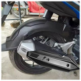 Protector de escape estilo fibra de carbono universal para motocicleta — imagen 3 de 4