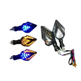 Direccionales LED deportivas tipo flecha con soporte flexible antivibración — imagen 3 de 6