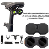 Luz LED verde de montaje doble para bicicleta y moto recargable por USB — imagen 3 de 4