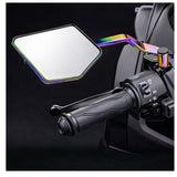 Kit de espejos retrovisores bar-end con acabado tornasol para motocicleta, incluye soportes y tornillera — imagen 5 de 5