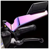 Espejos retrovisores universales para moto con acabado tornasol glossy y base ajustable — imagen 4 de 6
