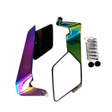 Espejos retrovisores universales para moto con acabado tornasol glossy y base ajustable — imagen 2 de 6