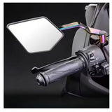 Espejos retrovisores universales para moto con acabado tornasol glossy y base ajustable — imagen 5 de 6