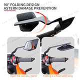 Par de espejos retrovisores plegables tipo ala de viento para motocicleta — imagen 4 de 5