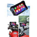 Pantalla de 5 pulgadas para moto con CarPlay y Android Auto instalada en manillar — imagen 3 de 3