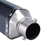 Escape deportivo universal con punta de fibra de carbono y acabado negro mate — imagen 4 de 5