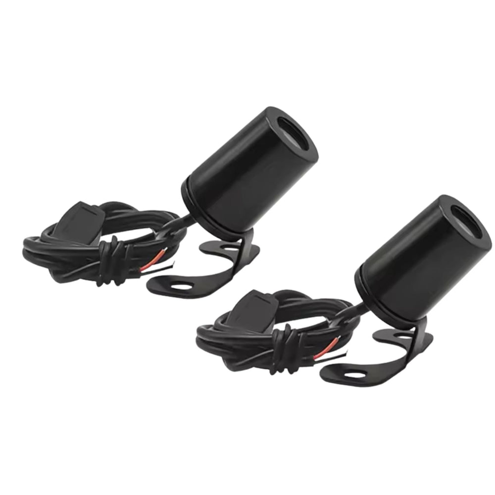 Luces LED de proyección tipo alas para motocicleta instaladas en la parte baja