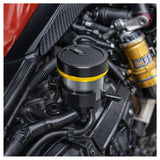 Depósito de líquido de frenos universal en aluminio con acabado racing para moto — imagen 4 de 5
