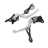 Juego de manijas de freno y clutch transparentes con luz LED para motocicleta — imagen 1 de 5