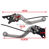 Juego de manijas de freno y clutch transparentes con luz LED para motocicleta — imagen 2 de 5