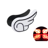 Par de luces LED tipo alas de ángel instaladas en la parte trasera de una motocicleta — imagen 2 de 4