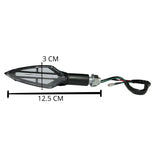 Par de intermitentes LED universales para moto con luz azul y blanca — imagen 2 de 3