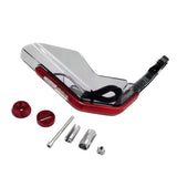 Cubremanos para moto con luz LED ámbar, protector ahumado y base metálica — imagen 2 de 5