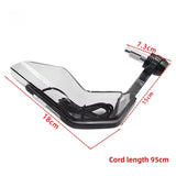 Cubremanos para moto con luz LED ámbar, protector ahumado y base metálica — imagen 4 de 5