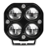 Faro LED auxiliar de 4 lentes con luz blanca y amarilla, resistente al agua IP67 — imagen 1 de 5