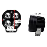 Faro LED auxiliar de 4 lentes con luz blanca y amarilla, resistente al agua IP67 — imagen 5 de 5