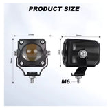 Faro LED universal para moto con disipación de calor y doble tonalidad de luz — imagen 5 de 7