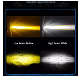 Faro LED universal para moto con disipación de calor y doble tonalidad de luz — imagen 7 de 7