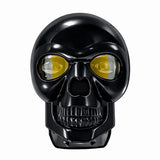 Faro LED delantero diseño skull para moto, con luz blanca y ámbar, resistente al agua — imagen 1 de 4