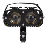 Faro LED auxiliar bicolor de 4 lentes para moto y vehículos off road, resistente al agua — imagen 1 de 4