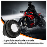 Faro explorador LED con lente lupa y modos multicolor para moto, bicicleta o ATV — imagen 6 de 7