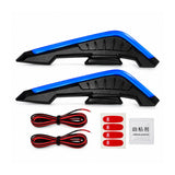 Luces LED laterales de ABS color azul instaladas en motocicleta urbana — imagen 1 de 7