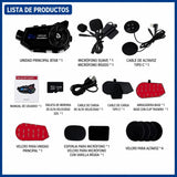 Intercomunicador Bluetooth para casco de moto con cámara HD 1080P — imagen 4 de 5
