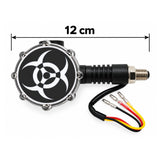 Intermitente LED giratorio color ámbar y multicolor para motocicleta — imagen 2 de 4