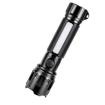 Linterna LED magnética con COB lateral, aluminio y resistencia IPX4