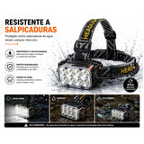 Lámpara minera de cabeza con cabezal giratorio 180° e IPX4 — imagen 3 de 7