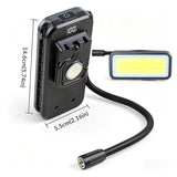 Lámpara LED COB con cuello flexible, imán y función power bank — imagen 3 de 8