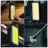 Lámpara LED COB con cuello flexible, imán y función power bank — imagen 7 de 8