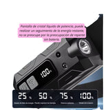 Lámpara frontal LED COB con sensor de movimiento y pantalla digital de batería — imagen 4 de 5