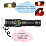 Lámpara LED con 9 modos de luz, COB lateral y carga USB-C — imagen 3 de 5