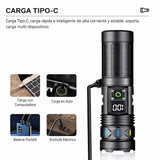 Lámpara LED con power bank, pantalla digital y maletín de transporte — imagen 3 de 4
