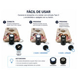 Mini lámpara LED USB Tipo-C para conectar al celular como luz portátil — imagen 4 de 5