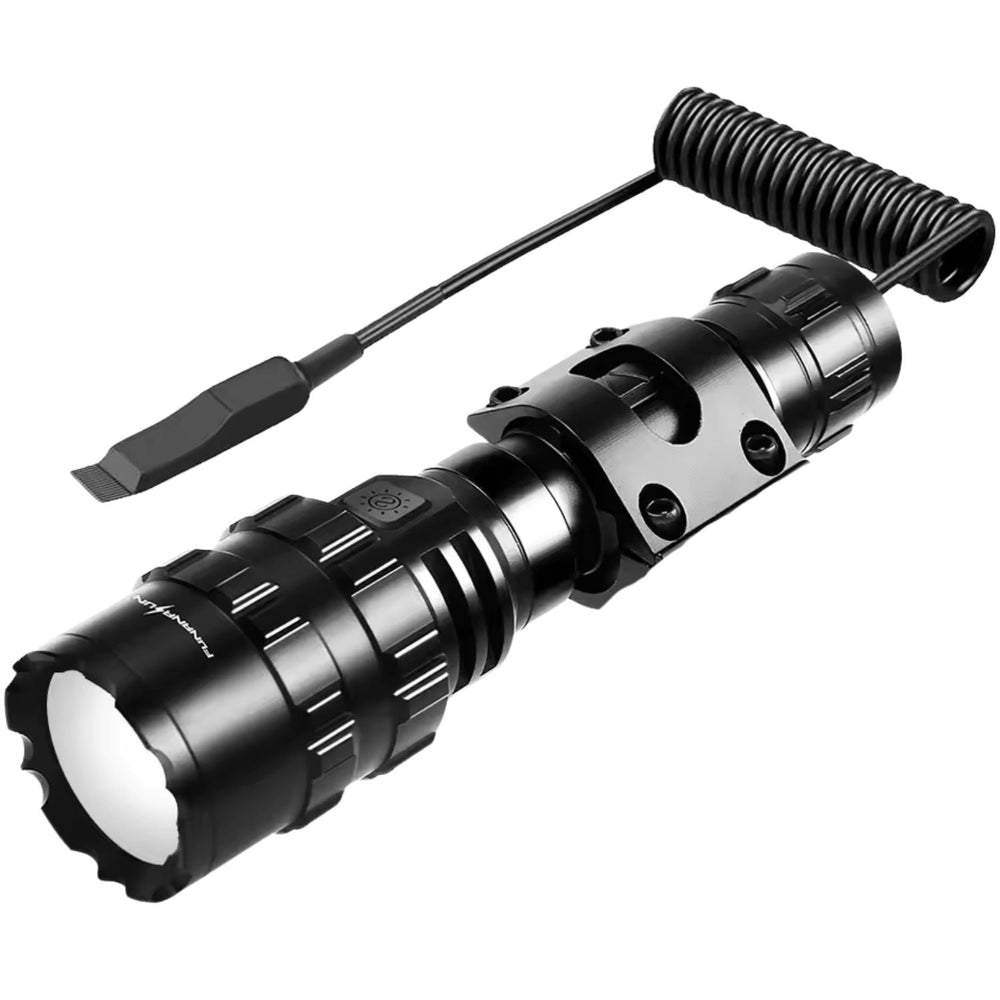 Linterna LED profesional IPX6 con carga USB y 5 modos de luz