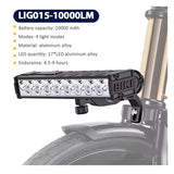 Barra luz LED de 17 chips con 10000 lúmenes para bicicleta — imagen 3 de 6