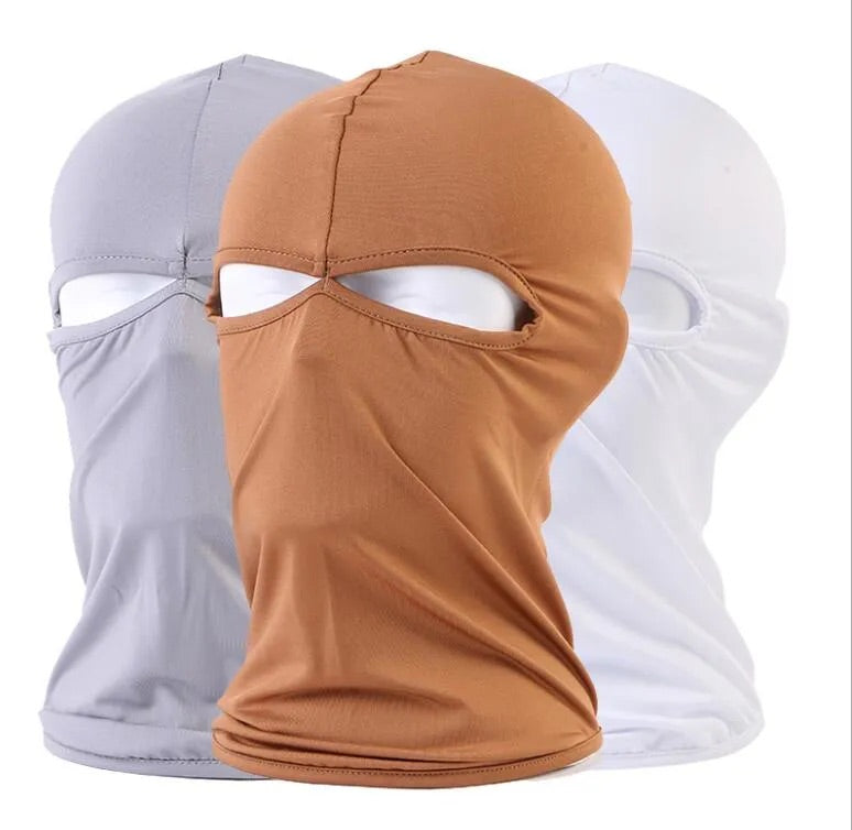 Pasamontañas de máscara facial completa en color caqui