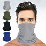 Bandana máscara deportiva color gris para moto y ciclismo — imagen 3 de 4