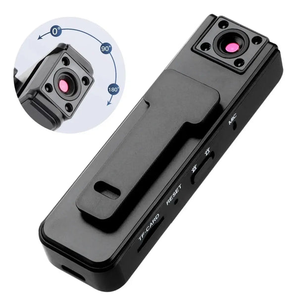 Miini Cámara Espía Digital 1080p Portatil Graba Vídeo Audio Color Negro Gogo Electronics A9N Fralugio