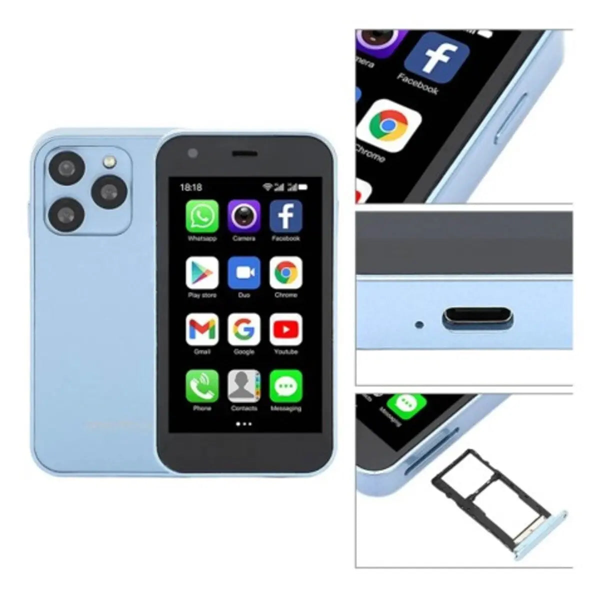 Mini Smartphone Soyes Xs15, Tarjetas Sim Duales, 16 Gb Y 2 Gb De Ram Fralugio