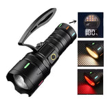 Linterna power bank con zoom telescópico y pantalla digital de batería — imagen 6 de 8
